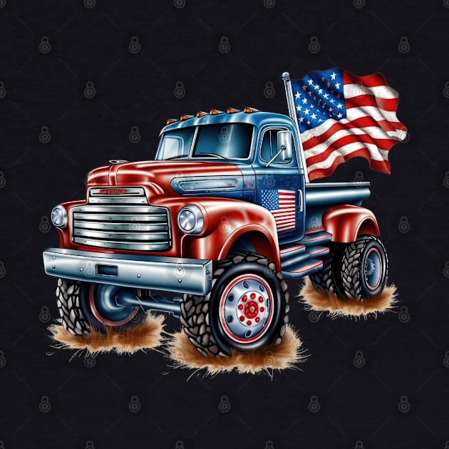 4th Of July Ford Truck by Kingdom Arts and Designs